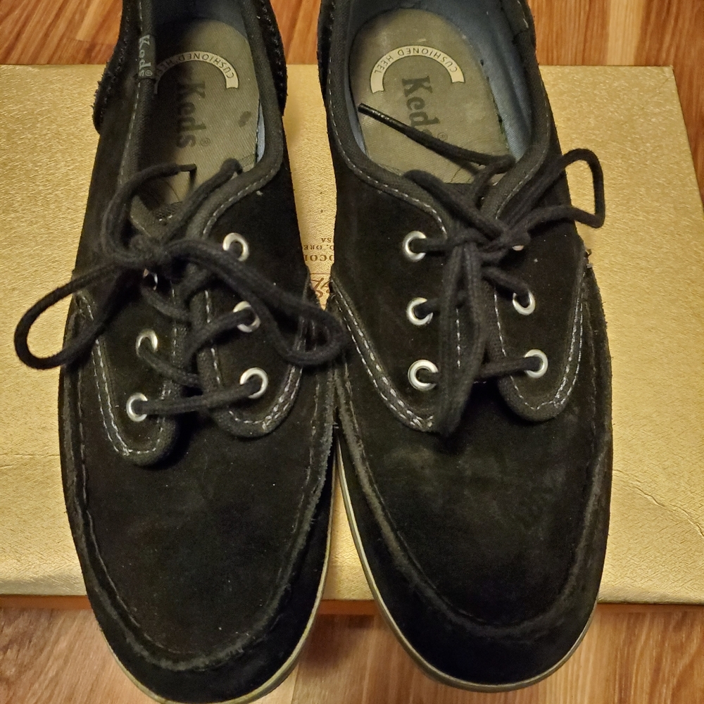 Keds suede loafer style